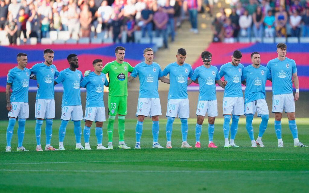 Minuto de silencio del Celta en memoria de Mario Peres 'Marinho', exjugador del FC Barcelona