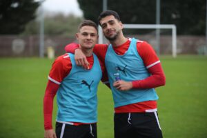 Nacho Quintana y Gorka Pérez en la semana en la que el Lugo recibe a Osasuna B