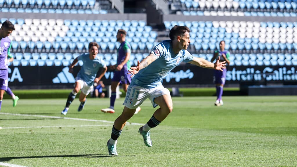 Alfon, autor del primer gol del encuentro para el Celta Fortuna