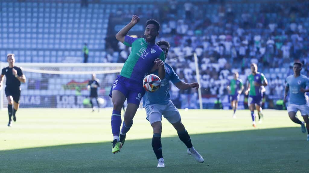 Partido muy disputado entre vigueses y malagueños